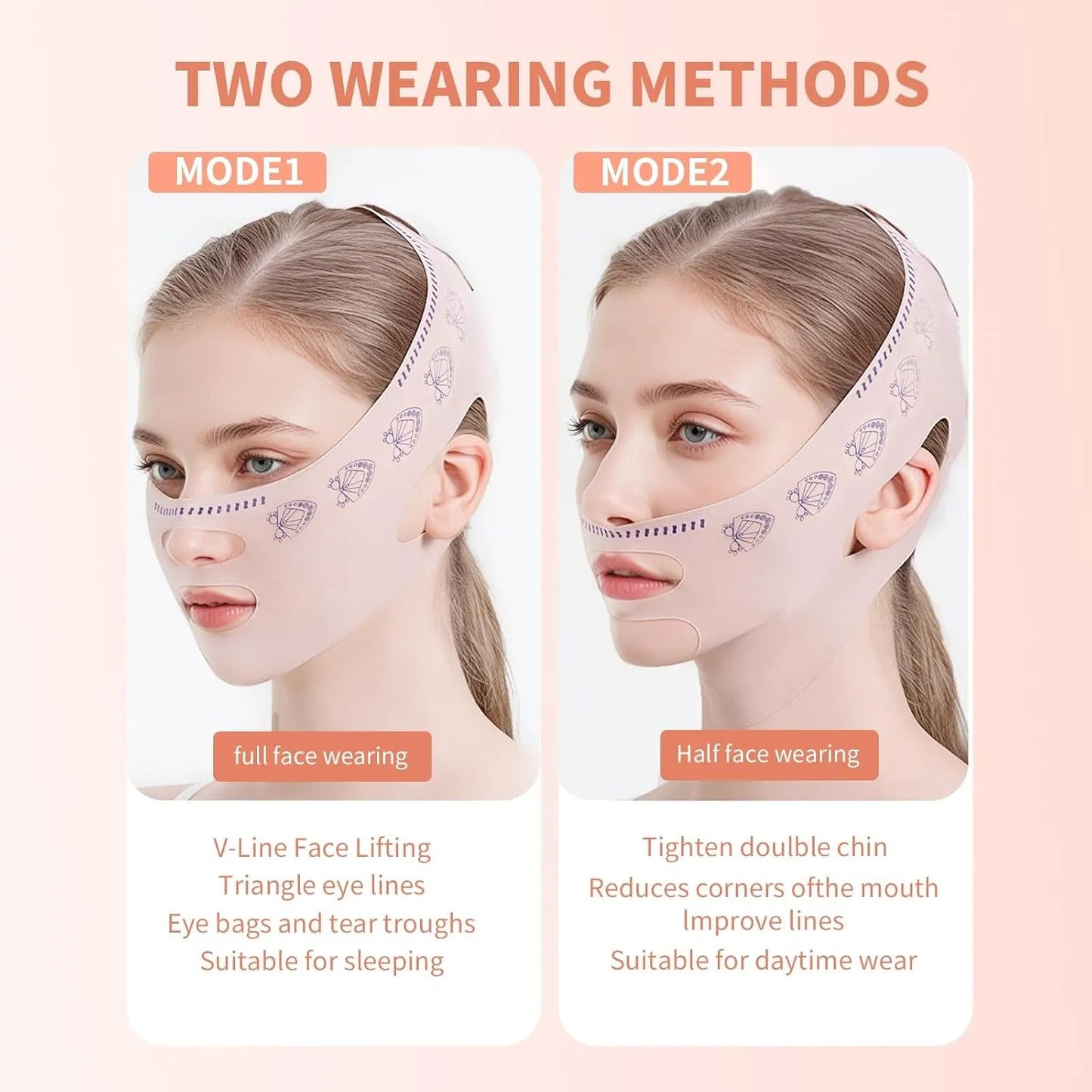 Face Slimming Mask For Double Chin Breathable V Shape Lifting Belt .