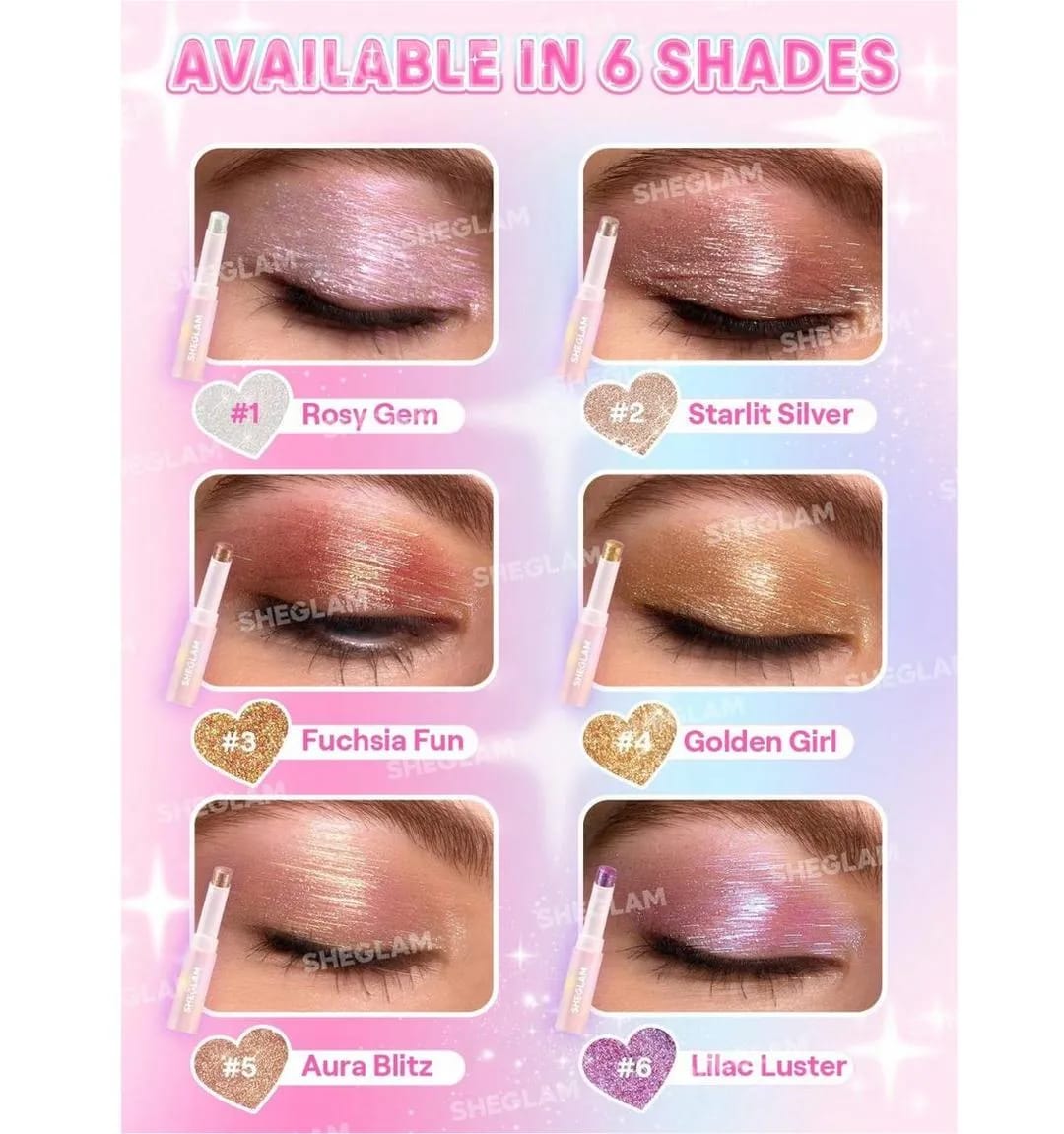 2 In 1 Jelly Shiny Shimmering Eyeshadow Stick | Long Lasting Glow Makeup Stick (1 shades )