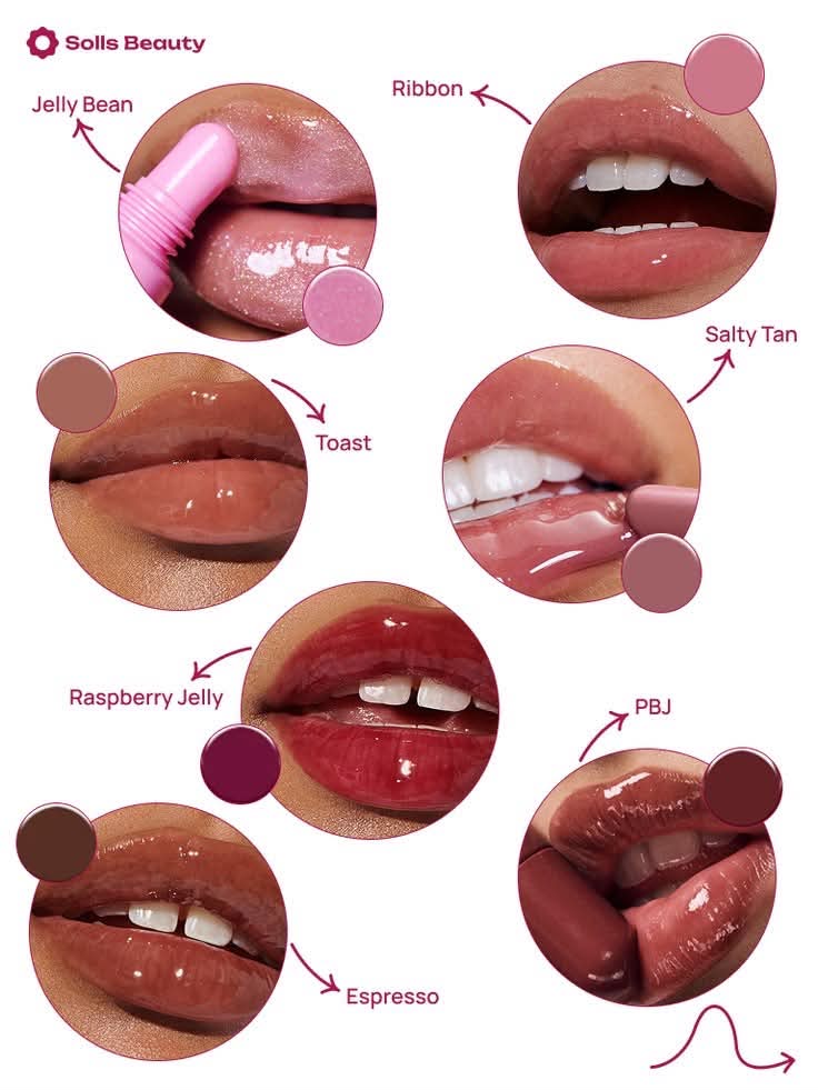 Rhode Peptide Lip Tint – Hydrating Lip Glossy Pack of 6 (Random Color)
